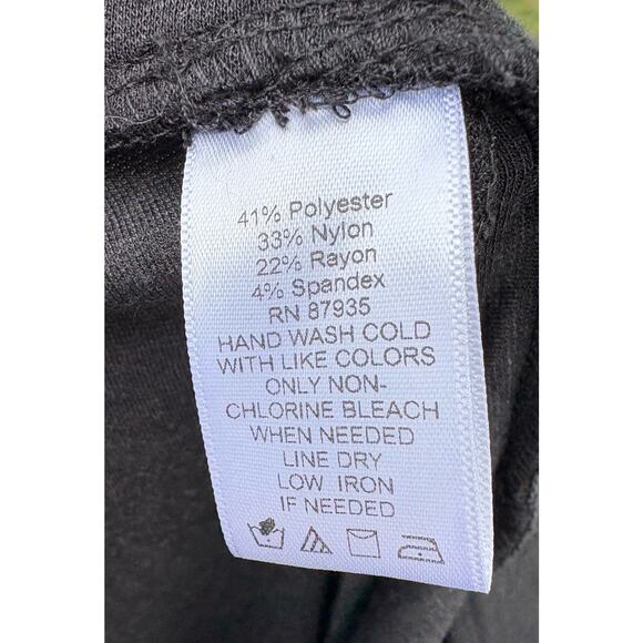 George Simonton Skirt Long Heather Gray Medium Stretch Knit Gored Maxi Preppy - Picture 5 of 5